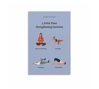 CZMDKEXM Pelvic Floor Workout Chart for Men Bladder Control and Prostate Health Guide Educational Metal Sign 8 X 12 in