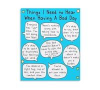 CZMDKEXM Self Care Affirmations Poster Quotes Comforting Wall-Art for Mindfulness Bedroom or Office Decor 8 X 12 inch