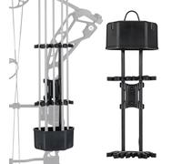 CZMYCBG Fodero a 5 Posizioni per Frecce da Arco Compound, con Staffa a Sgancio Rapido, Portafrecce Portatile per la Caccia e Il Tiro al Bersaglio(Black)