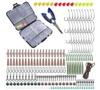 CZMYCBG Kit da Pesca Alla Carpa in Stile Europeo da 246 Pezzi con Ami, Fermi per Esche, Girelle, Piombi e Scatola per Accessori, Ideale per la Pesca in Acqua Dolce.