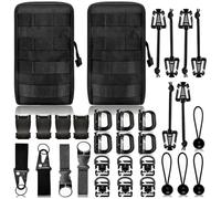 CZMYCBG Kit di Accessori Molle per Zaino, Composto da 32 Pezzi