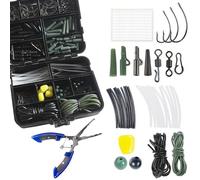 CZMYCBG Kit Di Accessori per la Pesca Alla Carpa Europea da 178 Pezzi con Ami, Perline, Girelle - Set Completo di Attrezzatura Terminale per la Pesca al Colpo
