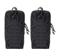 CZMYCBG Marsupio Multifunzionale da Cintura, Organizer per Attrezzi edc con Attacco Molle, Borsa Versatile da Esterno per Escursioni e Campeggio(Black)