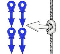 CZMYCBG Set da 4 Smorzatori in Gomma per Corde D'arco, Ammortizzatori per Corde D'arco Compound, Accessori per la Caccia e Il Tiro al Bersaglio(Blue)
