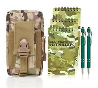 CZMYCBG Set da 6 Pezzi: Taccuino Impermeabile, Blocco Note per Tutte Le Stagioni da 3x5 Pollici con Penna Antivento e Custodia, Ideale per Appunti All'aperto.(CP)