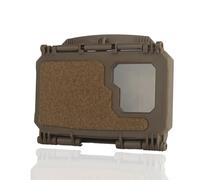CZMYCBG Supporto per Telefono Tattico Multifunzionale da Petto, Piastra di Navigazione Molle per Torace da Esterno per Missioni Tattiche All'aperto per Softair, Escursionismo, Ciclismo(Brown,L)