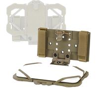CZMYCBG Supporto Tattico per Telefono Molle, Pannello di Navigazione Multifunzione con Montaggio Sicuro sul Torace per Accessori Plate Carrier, Adatto a Smartphone da 4,7"-6,4"(Brown)