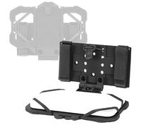 CZMYCBG Supporto Tattico per Telefono Molle, Pannello di Navigazione Multifunzione con Montaggio Sicuro sul Torace per Accessori Plate Carrier, Adatto a Smartphone da 4,7"-6,4"(Black)