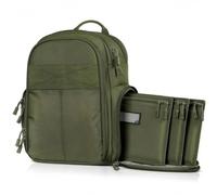 CZMYCBG Zaino Tattico Compatto da Poligono per Pistole, con 3 Foderi per Fucili/pistole, Borsa per Attrezzatura da Tiro per Pistole e Accessori(Green)