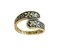 CZMZHFC Anello in oro vintage, regolabile con intricato design intagliato, unico anello aperto Boho per donne, regalo perfetto per occasioni speciali