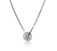 CZMZHFC Collana vintage con ciondolo a forma di disco in vinile per uomini e donne, collana con ciondolo a forma di CD irregolare, ciondolo rotondo retrò, gioielli ispirati allo stile punk Y2K