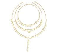 CZMZHFC Set di collane da donna con stella celestiale in oro, squisito ciondolo a forma di stella celeste, elegante e alla moda, accessorio elegante e alla moda per l'uso quotidiano