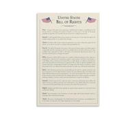 CZOURPVU Poster della Carta dei Diritti della Costituzione degli Stati Uniti, Storia degli Stati Uniti, decorazione scolastica, 30 x 45 cm