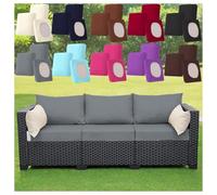 CZQGLYM Copriseduta Impermeabile per Divano da Giardino,Lavabile Antiscivolo per Cuscini Esterno/Interno,Patio, Mobili in Rattan-Resistente a Pioggia e UV (Grey,S(65 * 65 * 20 cm))