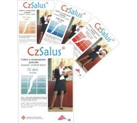 CzSalus Collant Sanitario a Compressione Graduata Lory, 40 den - Tg. 6 Ambra