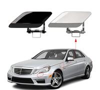 CZShiYue Front Bumper Headlight Washer Nozzle Cover cap Fit for Mercedes Benz E-Class W212 E300 E350 E400 E550 2008 2009 2010 2011 2012 2013 2128600108 2128600208 (Silver, Right Passenger Side)