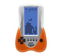 CZT Versione aggiornata della Console di Gioco in Mattoni a Grande Schermo con Supporto per retroilluminazione Blu Regolabile Auricolare Plug-in 23 Giochi Regalo per Bambini Ricaricabile