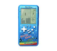 CZT Nuovo Colore Shell Grande Schermo Retro Mattone Console di Gioco Corpo Piccolo Grande Schermo 23 Giochi integrati alimentati da 2 batterie AA (Non Incluse) Viaggio all'aperto al Coperto (Blu)