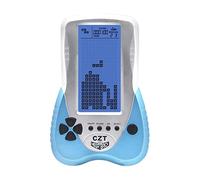 CZT Versione aggiornata della Console di Gioco in Mattoni a Grande Schermo con Supporto per retroilluminazione Blu Regolabile Auricolare Plug-in 23 Giochi Regalo per Bambini Ricaricabile