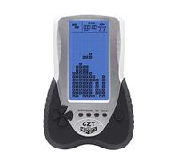 CZT Versione aggiornata della Console di Gioco in Mattoni a Grande Schermo con Supporto per retroilluminazione Blu Regolabile Auricolare Plug-in 23 Giochi Regalo per Bambini Ricaricabile