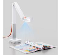 CZUR Fancy S Pro - Videocamera USB per insegnanti, 12 MP, colore: Bianco | Webcam 4K con microfono e luce LED, fino a 60 fps, messa a fuoco automatica, per insegnamento remoto, conferenze web