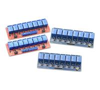 CZVJUKBYP Modulo Scheda relè 1PCS 8 canali 24V, modulo DC 5V/12V Uscita Trigger Livello Alto/Basso con accoppiatore Ottico(12v Blue)