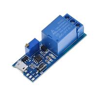 CZVJUKBYP Smart Electronics 5V-30V Micro USB Power Ritardo Regolabile Relè Timer Modulo di Controllo Trigger Delay Switch 1Pcs