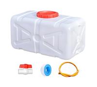 CZXMD Grande Serbatoio Acqua con Rubinetto, Tanica Acqua Portatile Bianco, Plastica, Potabile, Alimentare, HDPE, per Campeggio, Roulotte, Camper, Emergenze e Giardino(Size:50L)