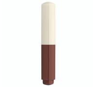 czxwyst Majohn Wancai II - Mini penna stilografica tascabile da viaggio, pennino extra fine, marrone e bianco