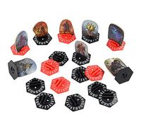 CZYY Basi Standee con Health Tracker e Status Token Slots Confezione da 27 supporti esagonali in plastica compatibili con Gloomhaven e Frosthaven Board Game