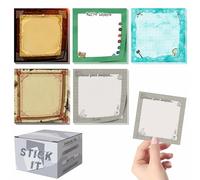 CZYY DND Inspired Sticky Notes - Blocco note autoadesivo quadrato da 7,6 x 7,6 cm, 5 blocchetti promemoria (100 fogli ciascuno), regalo di D&D, articoli di cancelleria, prodotti per ufficio per