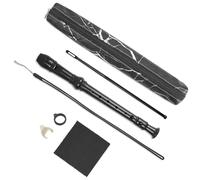 Czzmy Flauto dolce per bambini principianti soprano impugnatura tedesca, flauto a 8 fori per adulti (marmo nero)