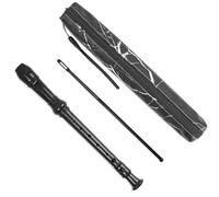 Czzmy Flauto dolce soprano a 8 fori, per principianti, bambini e adulti, con asta di pulizia e custodia, per scuola, studenti, casa, intrattenimento (2 marmo nero)