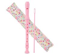 Czzmy Flauto Soprano,Recorder a 8 Fori Barocco Chiave di C Flauto per Bambini con Istruzioni,con Asta di Pulizia e Borsa(2-Flamingo)