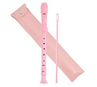 Czzmy Flauto Soprano,Recorder a 8 Fori Barocco Chiave di C Flauto per Bambini con Istruzioni,con Asta di Pulizia e Borsa(2-Rosa)