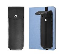 Czzmy Portapenne per quaderno, portapenne con fascia elastica regolabile, passante per penna per diario, quaderno, libri, tablet con una lunghezza (1 nero)