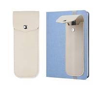 Czzmy Portapenne per quaderno, portapenne con fascia elastica regolabile, passante per penna per diario, quaderno, libri, tablet con una lunghezza (1 bianco)