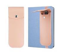 Czzmy Portapenne per quaderno, portapenne con fascia elastica regolabile, passante per penna per diario, quaderno, libri, tablet con una lunghezza (1-rosa)