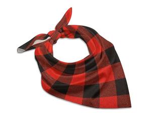 CZZYH Sciarpa per capelli quadrata leggera e liscia, bandana a scacchi neri e rossi per donne e uomini, Nero Rosso A Scacchi, 46 x 46cm