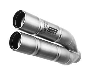 D.037.LDGX - Terminale Scarico Mivv DOUBLE GUN Inox DUCATI MULTISTRADA 950 / S
