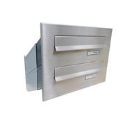 D-041 2er Cassetta delle lettere di design in acciaio inox V2A