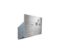 D-041 Cassetta postale da parete in acciaio inox 5 pezzi con campanello e schermo citofonico