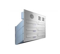 D-041 Cassetta postale da parete in acciaio inox a 6 pezzi con campanello e schermo citofonico