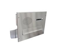 D-041 Cassetta postale da parete in acciaio inox con campanello e schermo citofonico