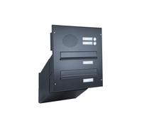 D-041 Sistema di cassette per le lettere a 2 telecamere da parete con schermo citofonico in RAL in RAL 9005
