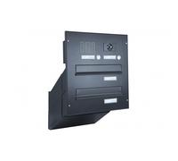 D-041 Sistema di cassette per le lettere con 2 telecamere da parete e centro sistema in colore RAL 7016