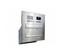 D-041 Sistema di cassette postali da parete con telecamera a 2 unità in acciaio inox e centro sistema