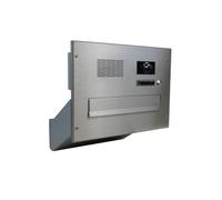 D-041 Sistema di cassette postali passanti a parete con telecamera in acciaio inox e centro sistema