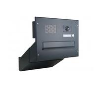 D-042 Sistema di cassette per le lettere con telecamera da parete in colore RAL 9005 e centro sistema
