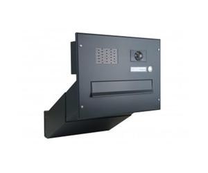 D-042 Sistema di cassette postali da parete con telecamera in colore RAL 7016 e centro sistema